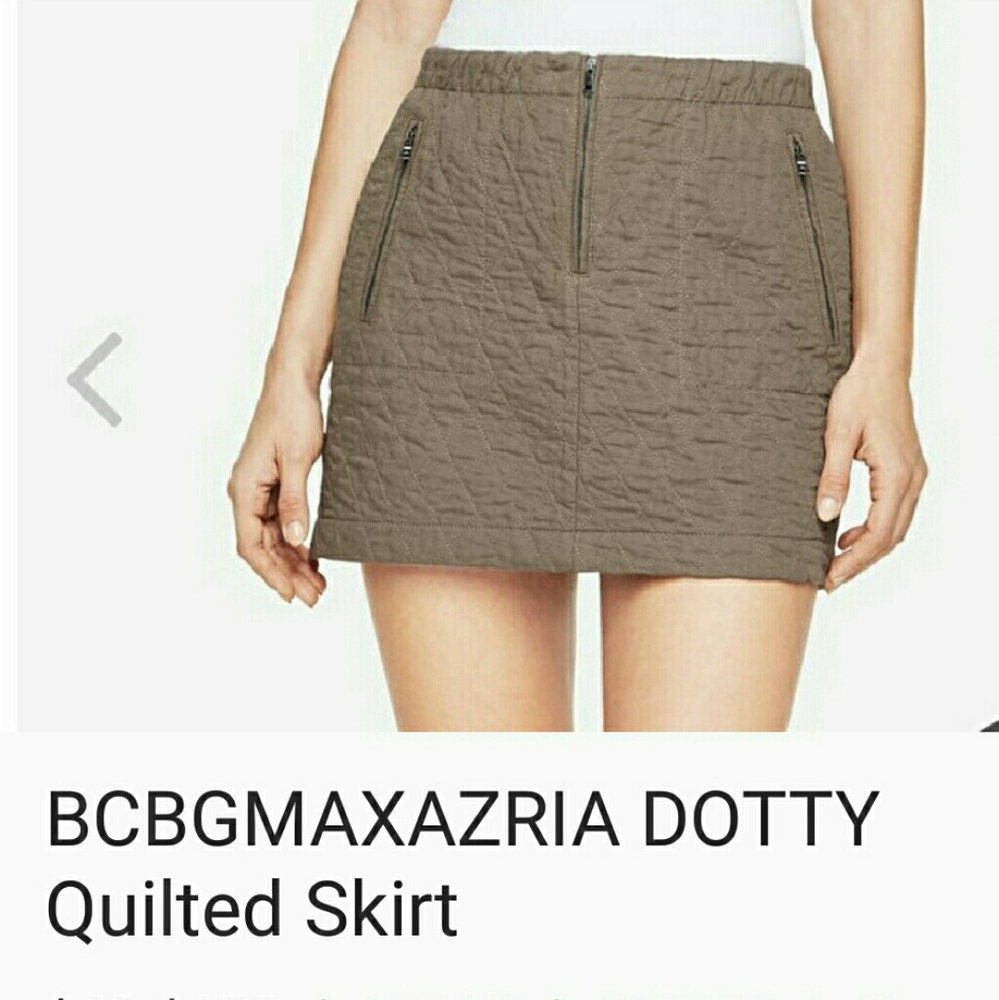 BCBG MAXAZRIA QUILTED SKIRT